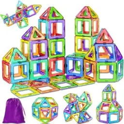 Produktbild: COOLJOY Magnetische Bausteine, Magnetspiel Montessori Spielzeug ab 2 Jahre, Magnetbausteine Magnete Kinder ab 3 4 5 6 7 Jahren für Jungen und Mädchen Pädagogisches Geschenk
