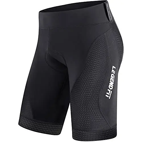Produktbild: COOLOMG Radlerhose Herren mit Sitzpolster 3D Radhose gepolstert Fahrradhose kurz Sporthose Radlershorts Atmungsaktive XXL