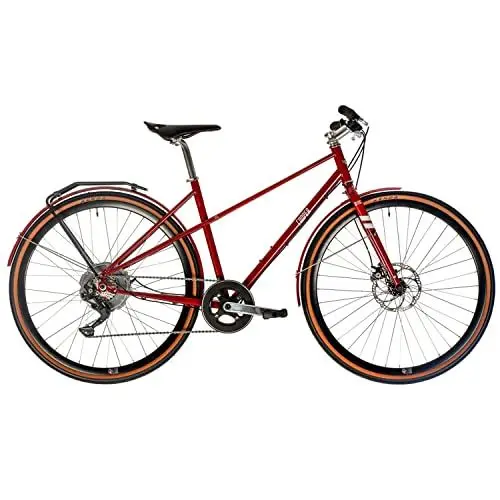 Produktbild: Cooper CL-7E (E-Bike mit 7-Gang-Microshift-Schaltwerk, Brooks-Sattel, Zehus Bike Gen2 Heckmotor, Rekuperation, Rahmenhöhe 52cm) Farbe: Rot