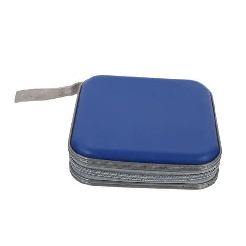 Produktbild: COOPHYA 1 Stück 40 CD-Hülle Kofferraum-Organizer Alben Kofferträger Auto CD-Speichereinheiten cd aufbewahrung CD-Box Aufbewahrungstasche CD- CD-Halter-Fall Plastik Blue