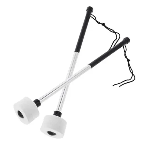 Produktbild: COOPHYA 2st Schlaghammerstöcke Einsteiger-trommelstock Trommelschlägel Aus Filz Trommelstöcke Mit Filzkopf Percussion-trommelstöcke Pauken-trommelstöcke Stick Klassisch Schlagzeuger