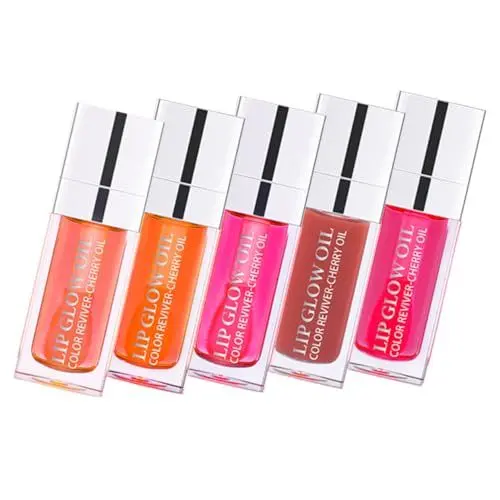 Produktbild: COOPHYA 5St Lipgloss feuchtigkeitsspendende Lippenstifte feuchtigkeitsspendende Lippentönung Lippenbalsam Lippenöle farbiges Lippenöl Lippenpflegezubehör Mädchen Pflegeöl