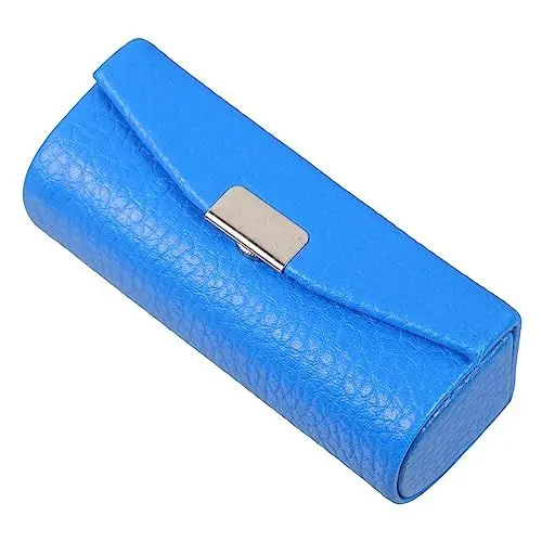 Produktbild: COOPHYA Lippenstift Etui Lippenbalsam Etui Mini-Geldbörse Brieftaschen aus Leder Geldbörsen Spiegel zarter Lippenstifthalter Eleganter Lippenstift-Organizer Jahrgang Japan