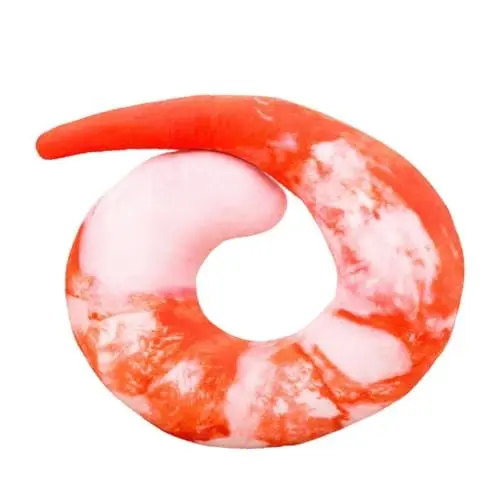 Produktbild: COOPHYA Reisekissen Nacken massagekissen nackenmassagekissen Shrimp-Design Nackenkissen nackenstützkissen Nackenpolster U-förmiges Brot Kopfkissen Matte