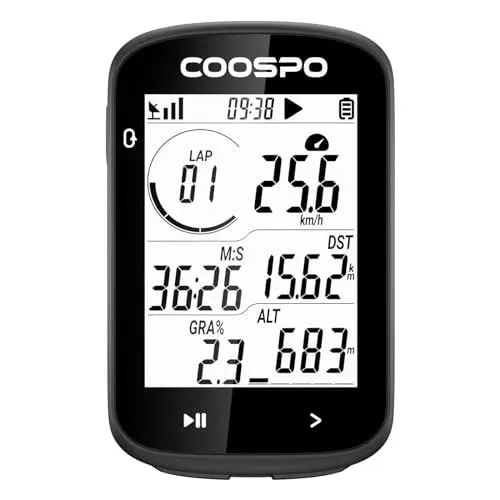 Produktbild: COOPSO Fahrradcomputer Kabellos Fahrrad GPS Tacho mit 2,6-Zoll LCD