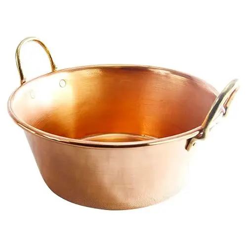 Produktbild: CopperGarden Soßen- & Marmeladentopf 12 Liter I Kochtopf aus Kupfer mit 36 cm Durchmesser I großer Topf zum Marmelade kochen I Für offenes Feuer & Gas geeignet I Ideale Wärmeverteilung