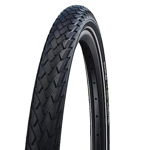Produktbild: Schwalbe Grüner Marathon Reifen, Schwarz/reflektierend, 40-635 (28x1 1/2 | 700x38B)