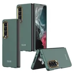 Produktbild: COQUE Hülle für Samsung Galaxy Z Fold 4,Ultradünne vergoldete Rahmenschale,Faltbare Handyhülle für Samsung Galaxy Z Fold4 5G-Grün
