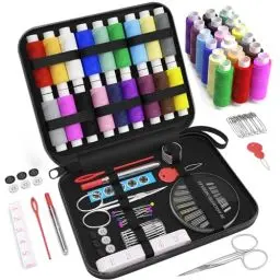 Produktbild: Coquimbo Nähset Reise mit Nähzubehör, Nähzeug Geschenke für Mama Anfänger Reisende Kinder, Nähset Grundausstattung Sewing Kit für Hause Reise Camping & Notnähen mit Nähgarn Nähnadeln Schere Maßband