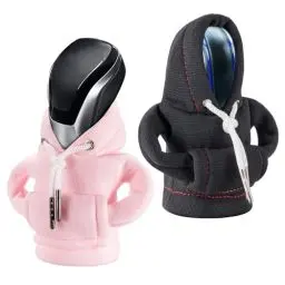 Produktbild: CORATED Schaltknauf Hoodie, Auto Schaltknauf Abdeckung,Hoodie für Schaltknauf, Kleiner Hoodie für Gangschaltung, Schaltknauf Überzug für Auto Dekoratives, Schwarz & Rosa