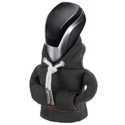 Produktbild: CORATED Schaltknauf Hoodie - Schaltknauf Abdeckung Auto (Mini Hoodie für Gangschaltung) - Schwarzer Überzug für Dekorative Auto-Accessoires - Passend für die Meisten Fahrzeuge