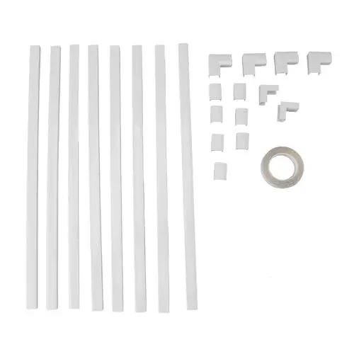 Produktbild: Cord Hider Stilvolle Kabelabdeckung, Raceway-Kit, Kabel-Concealer, TV, Büro, 15,75 x 0,59 x 0,35 Zoll