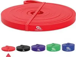Produktbild: Coresteady Fitnessband und Gummiband Sport – Robustes Klimmzugband aus Gummi für Männer und Frauen – Krafttraining und Muskelaufbau – Training, Fitness, Klimmzughilfe – Fitness Band