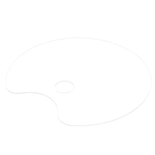 Produktbild: CORHAD 1-teiliges Farbmischtablett für Acrylmalerei Aquarellpalettentablett zum Pigmentmischen für Acryl- und Aquarellfarben Künstlerbedarf für Künstler und Bastler