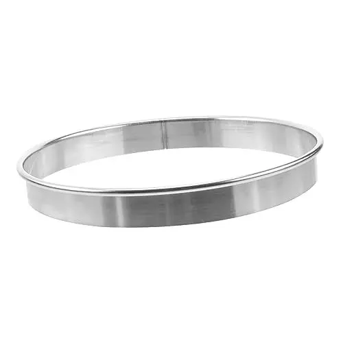 Produktbild: CORHAD 1Stk Pizzaring Käsering Trichterkuchenring Mousse Ringform Runde Pizzaform küchenwerkzeug pizza backblech Pizza Soße Pizza-Saucenring für die Küche Pizzasaucenring Rostfreier Stahl
