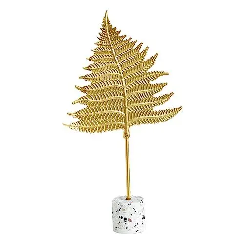 Produktbild: CORHAD Goldenes Blattornament – ​​metalldekor Im Europäischen Stil Kreativer Tischschmuck Für Zuhause Und Das Einkaufszentrum