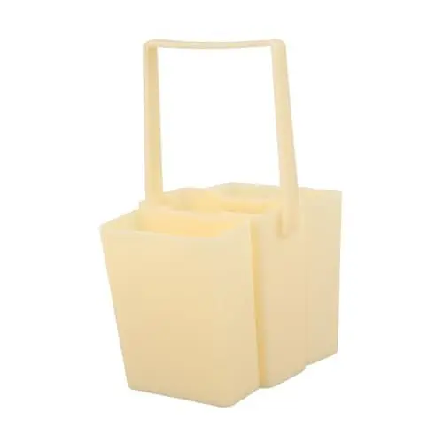Produktbild: CORHAD 1 Satz Bürstenwascher pinselbehälter pinsel halterung pinselständer brush holder Putzeimer für Reinigungsmittel Faltbarer Reiseeimer Malerpinsel Wascheimer Bürstenwascheimer Beige