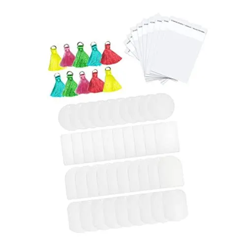 Produktbild: CORHAD Set Von 10 Sublimation Auto Rohlinge Filz Auto Düfte Blätter Aromatherapie