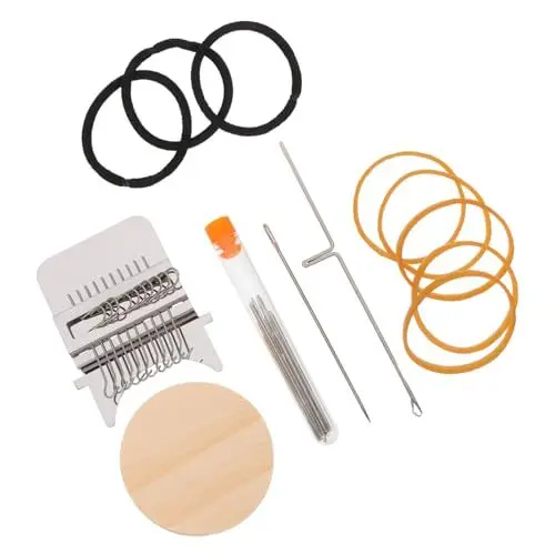 Produktbild: CORHAD Gründl Wolle 1 Set Kleine Strickmaschine Garn Webstuhl Diy Webstuhl Kleine Webmaschine Webwerkzeug Webstuhl Strickmaschine Mini Webstuhl Webmaschine Große Nähnadel Mini Webstuhl Set