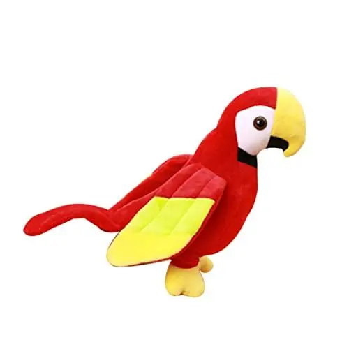 Produktbild: CORHAD 1stk Plüschtier Spielset Für Kinder Flauschige Goodie-Bag-füller Stofftiere Statue Großer Vogel Stofftier Papageienfigur Kuscheltier Papagei Grün Rot Füllstoff Kleine Miniatur