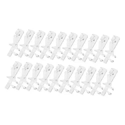Produktbild: CORHAD 20St Blendenclip Mini-Rollo blinder Clip Fensterschabracken-Clips Blinde Hardware vertikale Jalousien Halterung für plissees Vorhang Volant-Clips Volantklammern sehen
