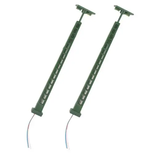 Produktbild: CORHAD 2St Modell Gartenleuchte leichte Verzierung Sandtisch Baumaterial Mini-Straßenpost Mini-Deko-Requisite Ampel dekor leuchtendes Signallichtmodell Mini-Ampel Edelstahl Plus abs Green