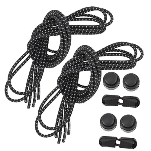 Produktbild: CORHAD Schnürsenkel müssen Nicht gebunden Werden. Faule Schnürsenkel. Reflektierende Schnürsenkel für Turnschuhe. Dicke Schnürsenkel. Elastischer Schnürsenkelersatz für Laufschuhe im Freien.