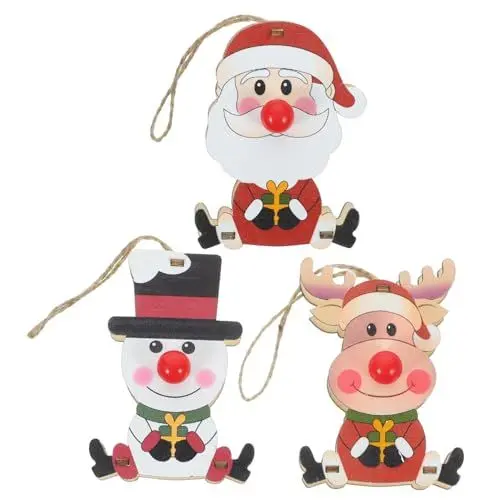 Produktbild: CORHAD 3St Weihnachtsschmuck-Set Weihnachtsbaum-Anhänger Anhänger mit Weihnachtsmotiv christbaumanhänger weihnachtsbaumanhänger Weihnachtsbaum dekorative Verzierung Weihnachtsbaumschmuck
