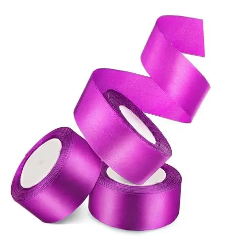 Produktbild: CORHAD Breites Satin-geschenkband 3 Rollen Massiv Für Blumensträuße Schleifen Hochzeitsdekorationen