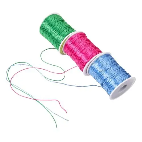 Produktbild: CORHAD Garnschnur Je 80 M 3 Rollen 1–1 5 Mm Strickgarn Für Die Herstellung Von Armbändern Bastelprojekte