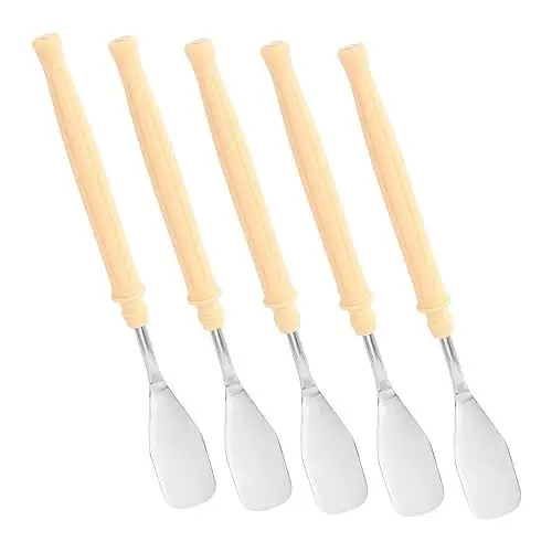 Produktbild: CORHAD 5 Stk Kunstspachtel Farbspachtel Farbmischwerkzeug Spachtel für Ölgemälde Spachtel für Acrylfarbe schiebeschalter spatel raclette bastelzeug Pigmentschaber Farbmischzubehör Plastik