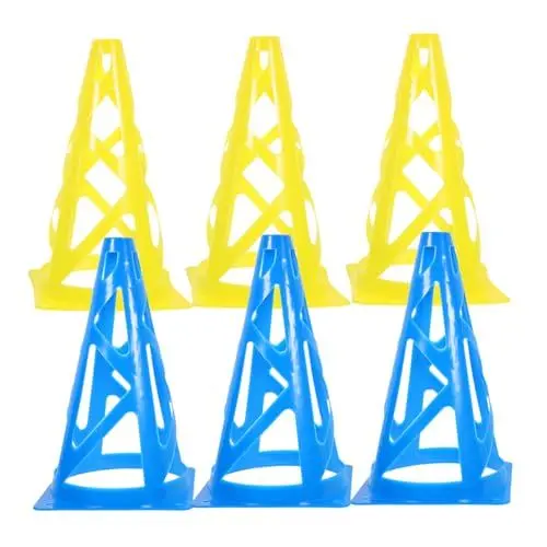 Produktbild: CORHAD 6St Bewegungskegel sportgeräte Sport geräte Antriebskegel Feldmarkierung Werkzeug Rollschuhe Hindernisse kompakte Markierungskegel Fußball Flag-Eimer Geschenk Trainingshilfen pp