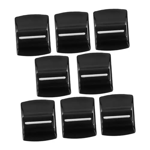 Produktbild: CORHAD 8pcs Mixer Slider Caps Knöpfe Für Konsole Mixer Ersatz Kappen 4mm Gerade Slider Potentiometer Hüte