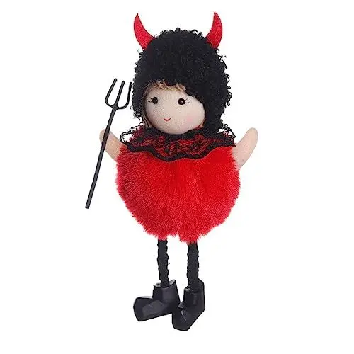 Produktbild: CORHAD Halloween Puppe Schwarze Katze Hängendes Rot Stilvolle Party Supplies Home Dekorationen