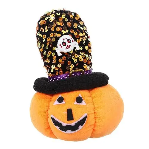 Produktbild: CORHAD Kürbispuppendekoration Plüschwürfe gefüllter Kürbisplüsch Halloween- Halloween plüschtier Halloween Spielzeug Halloween-Stofftier Halloween-Kürbis-Puppe PP Baumwolle