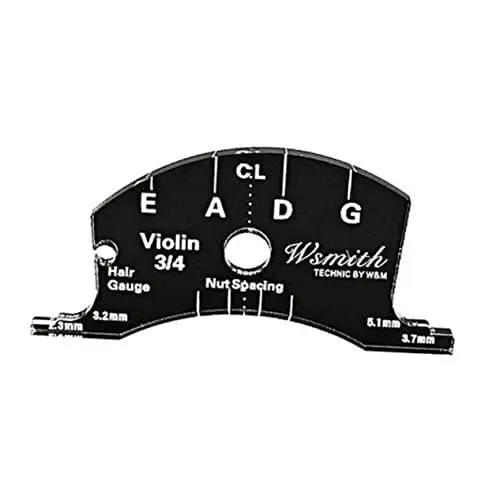 Produktbild: CORHAD Messinstrumente Violine Zubehör Violine Messwerkzeug Violine Saitenposition markieren Geigensättel Geigenbrückenteil Brückenreparatur-Referenztool Brücke für Violine Plastik