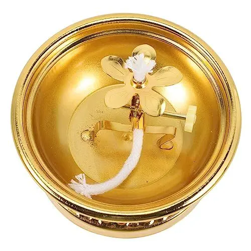 Produktbild: CORHAD Retro-Stil Kirche Öllampe Messing Baumwolle Docht Meditation Lampe Für Home Decor