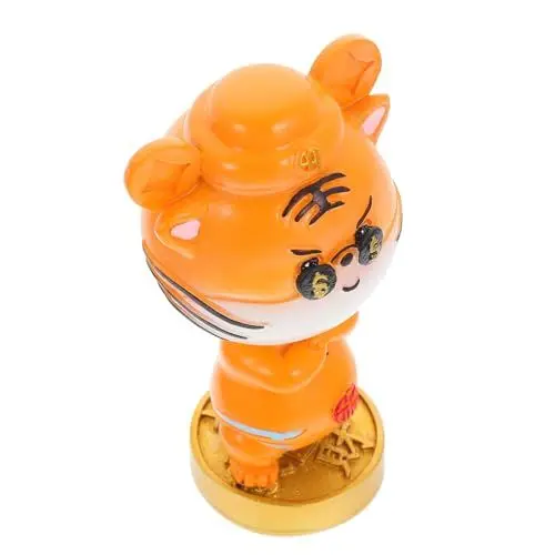 Produktbild: CORHAD Adorable Tiger Shaking Ornament Einzigartiges Tiger Für Auto Schreibtischdekoration Perfektes Kinderspielzeug Für Neujahrsglanz Hochwertige Handwerkskunst