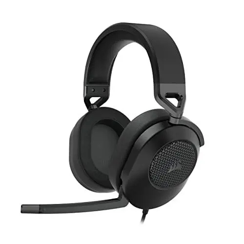 Produktbild: CORSAIR HS65 SURROUND Multiplattform Kabelgebundenes Gaming-Headset - Dolby 7.1 Surround Sound - SonarWorks SoundID - iCUE-Kompatibel - PC, Mac, PS5, PS4, Xbox, Nintendo Switch, Mobile - Carbon
