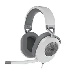 Produktbild: CORSAIR HS65 SURROUND Multiplattform Kabelgebundenes Gaming-Headset - Dolby 7.1 Surround Sound - SonarWorks SoundID - iCUE-Kompatibel - PC, Mac, PS5, PS4, Xbox, Nintendo Switch, Mobile - Weiß