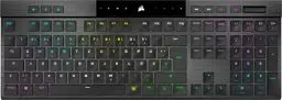 Produktbild: CORSAIR K100 AIR WIRELESS RGB Ultra-Thin Mechanical Gaming Keyboard - CHERRY MX Low Profile Tactile Switches - Bluetooth - iCUE-Kompatibel - PC, Mac, PS5, PS4, Xbox - QWERTZ DE - Schwarz
