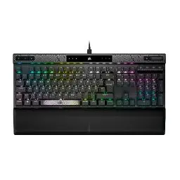 Produktbild: CORSAIR K70 MAX RGB Magnetisch-Mechanische Kabelgebundene Gaming-Tastatur - MGX Einstellbare Schalter, SOCD und Rapid Trigger, PBT Double-Shot-Tastenkappen, Schalldämpfung, 8000Hz, QWERTZ DE - Grau