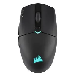 Produktbild: CORSAIR KATAR ELITE WIRELESS Ultraleichte FPS Gaming Maus - 10.000 DPI - Symmetrische Form - Bis zu 110 Stunden Akkulaufzeit - iCUE-Kompatibel - PC, PS5, PS4, Xbox - Schwarz