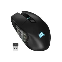 Produktbild: CORSAIR SCIMITAR ELITE WIRELESS MMO Gaming Mouse - 26.000 DPI - 16 Programmierbare Tasten - Bis zu 150 Stunden Akkulaufzeit - iCUE-Kompatibel - PC, PS5, PS4, Xbox - Schwarz