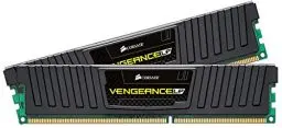 Produktbild: Corsair CML16GX3M2A1600C10 Vengeance Low Profile 16GB (2x8GB) DDR3 1600 Mhz CL10 XMP Performance Desktop Memory Schwarz