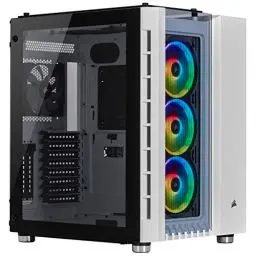 Produktbild: Corsair Crystal Series 680X RGB Hohem Luftdurchsatz Gehärtetem Glas ATX Smart Gaming Gehäuse, RGB LED, Weiß