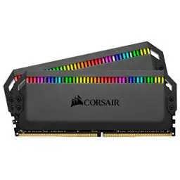 Produktbild: Corsair Dominator Platinum RGB 32GB (2x16GB) DDR4 3200MHz C16 Enthusiast RGB LED-Beleuchtung Arbeitsspeicher, schwarz