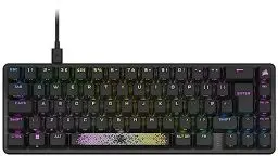 Produktbild: Corsair K65 PRO Mini RGB 65% Optical-Mechanical Wired Gaming Keyboard - OPX Linear Switches - PBT Double-Shot Keycaps - iCUE Kompatibel - PC, PS5, PS4, Xbox - QWERTZ DE - Schwarz