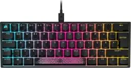 Produktbild: Corsair K65 RGB MINI 60% Mechanische Gaming-Tastatur (Anpassbare RGB-Beleuchtung einzelner Tasten, CHERRY MX SPEED-Tasten, PBT-Double-Shot-Tastenkappen, AXON-Technologie) QWERTZ, Schwarz