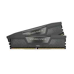 Produktbild: Corsair VENGEANCE DDR5 32GB (2x16GB) DDR5 5600MHz CL36 AMD EXPO Intel XMP iCUE Kompatibler Computerspeicher - Grau (CMK32GX5M2B5600Z36)
